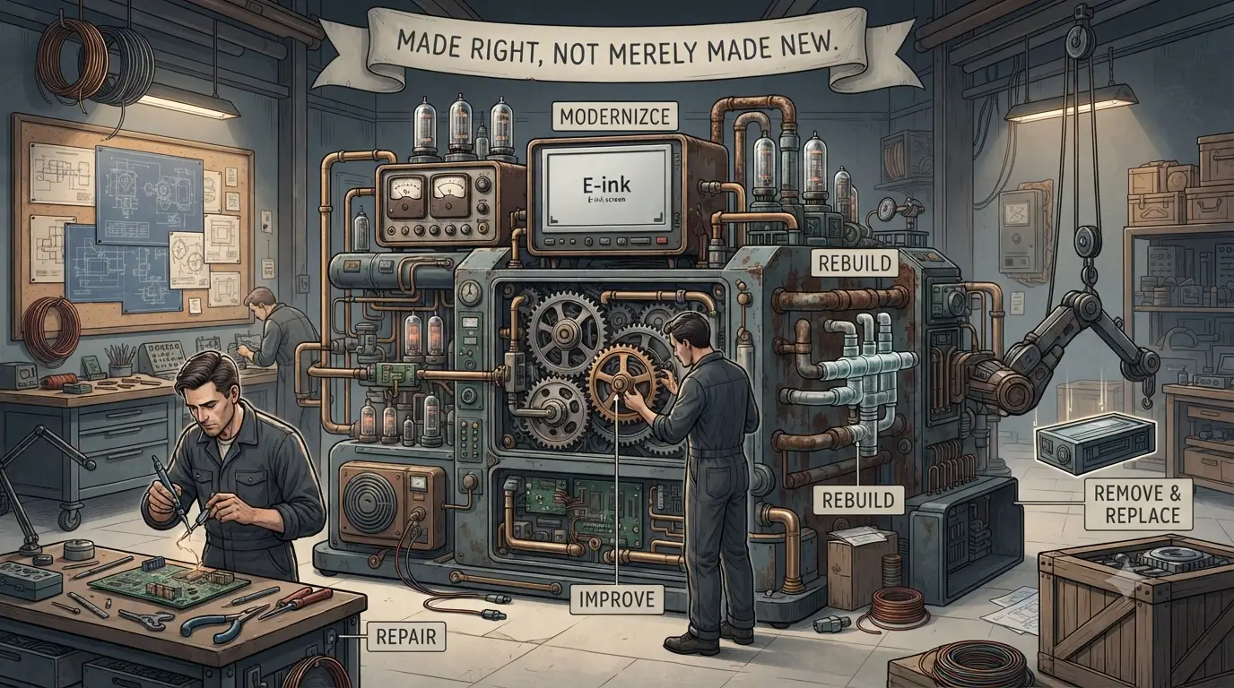 Fixing Software Is Not About Making It New. It's About Making It Right.