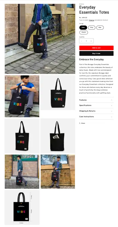 Bongga – D2C E-commerce Website - Solution