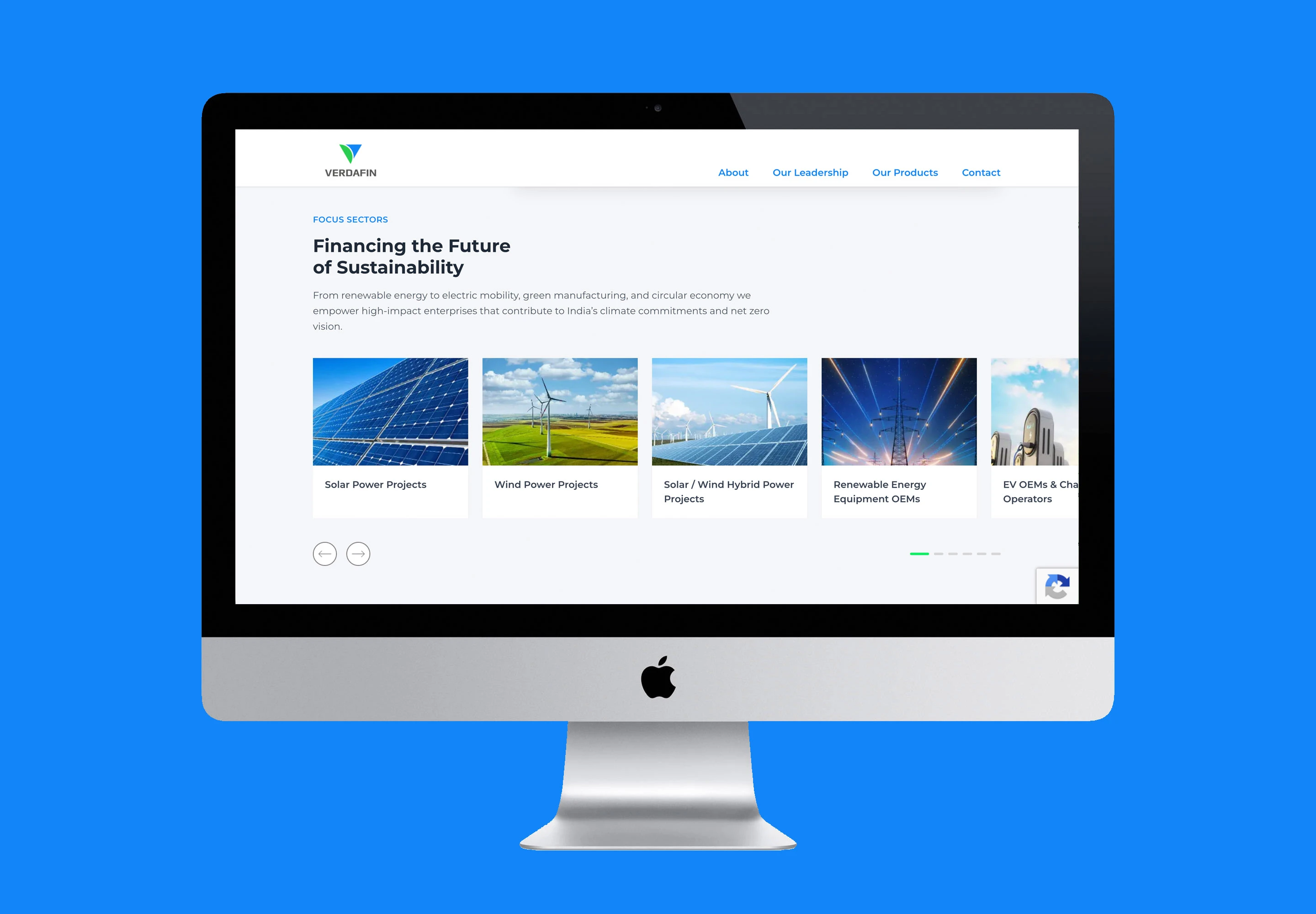 Verdafin – Green Finance Website - Outcome